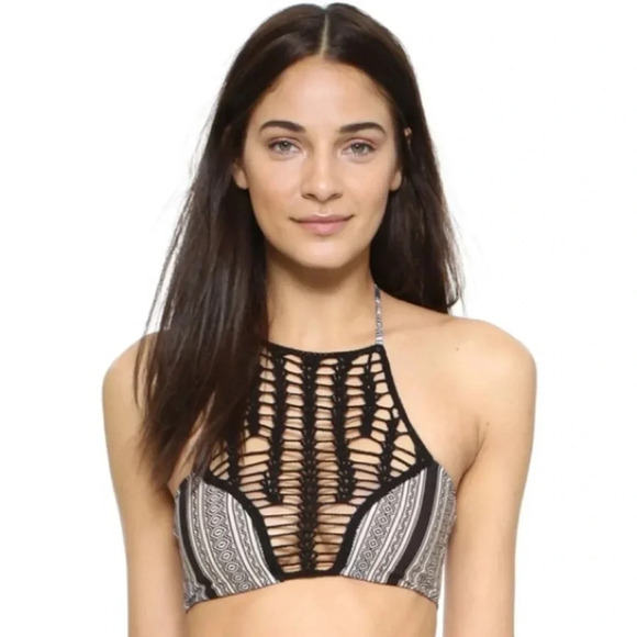 ACACIA NWT Panama Crochet Polynesia Bikini Top - Picture 1 of 7